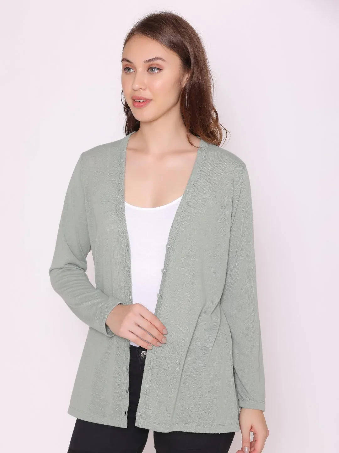 Flawless Slam Olive Shrug For Women - Image 3