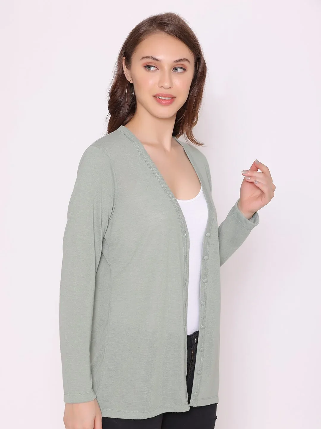 Flawless Slam Olive Shrug For Women - Image 4