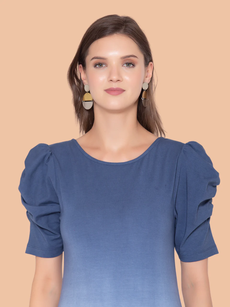 Flawless Bodycon Blue & White Mini Dress for Women | OMBRE - Image 4