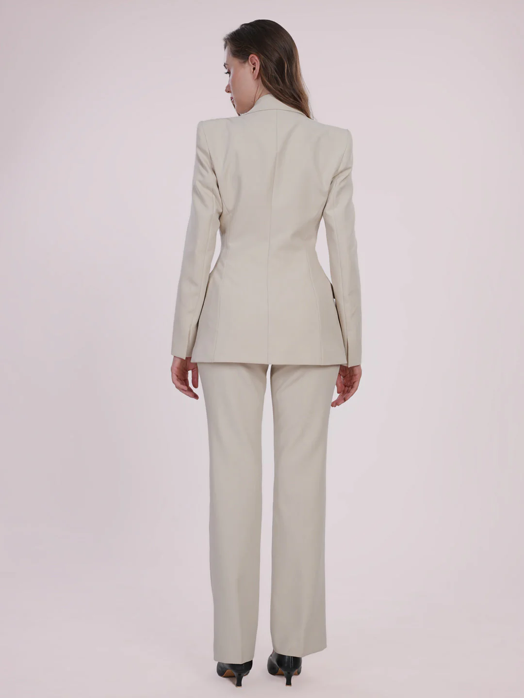 Elegant white blazer and trousers - Image 6