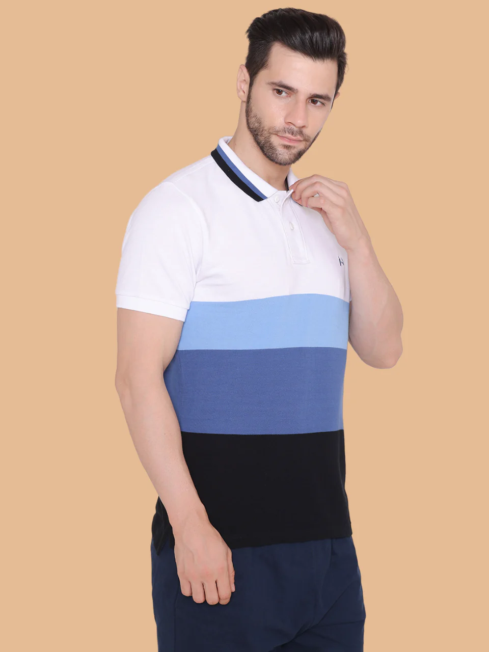Flawless Organic Orient Men Polo T-Shirt | OCEAN - Image 4
