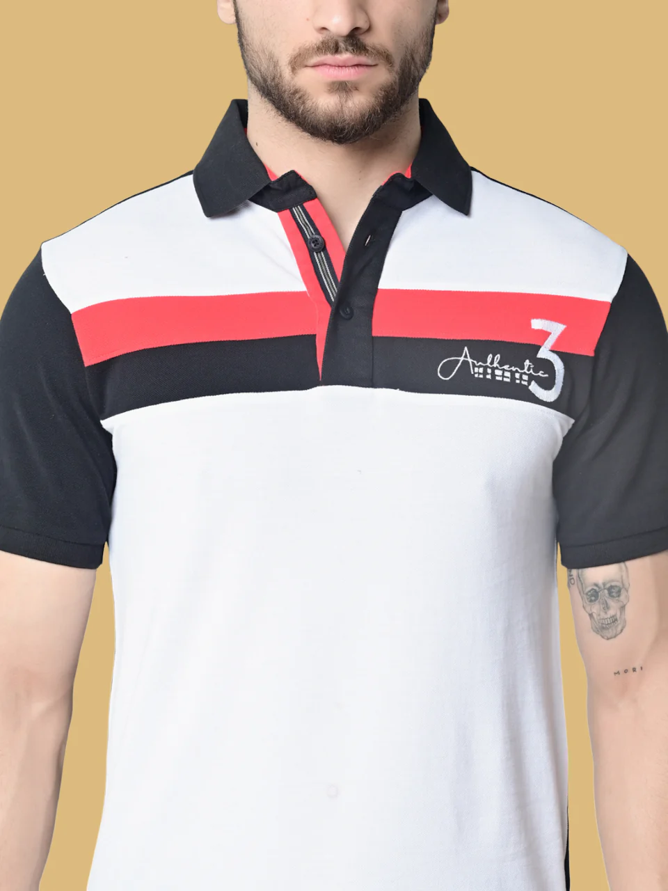 Flawless Organic Sociable Men Polo T-Shirt - Image 3