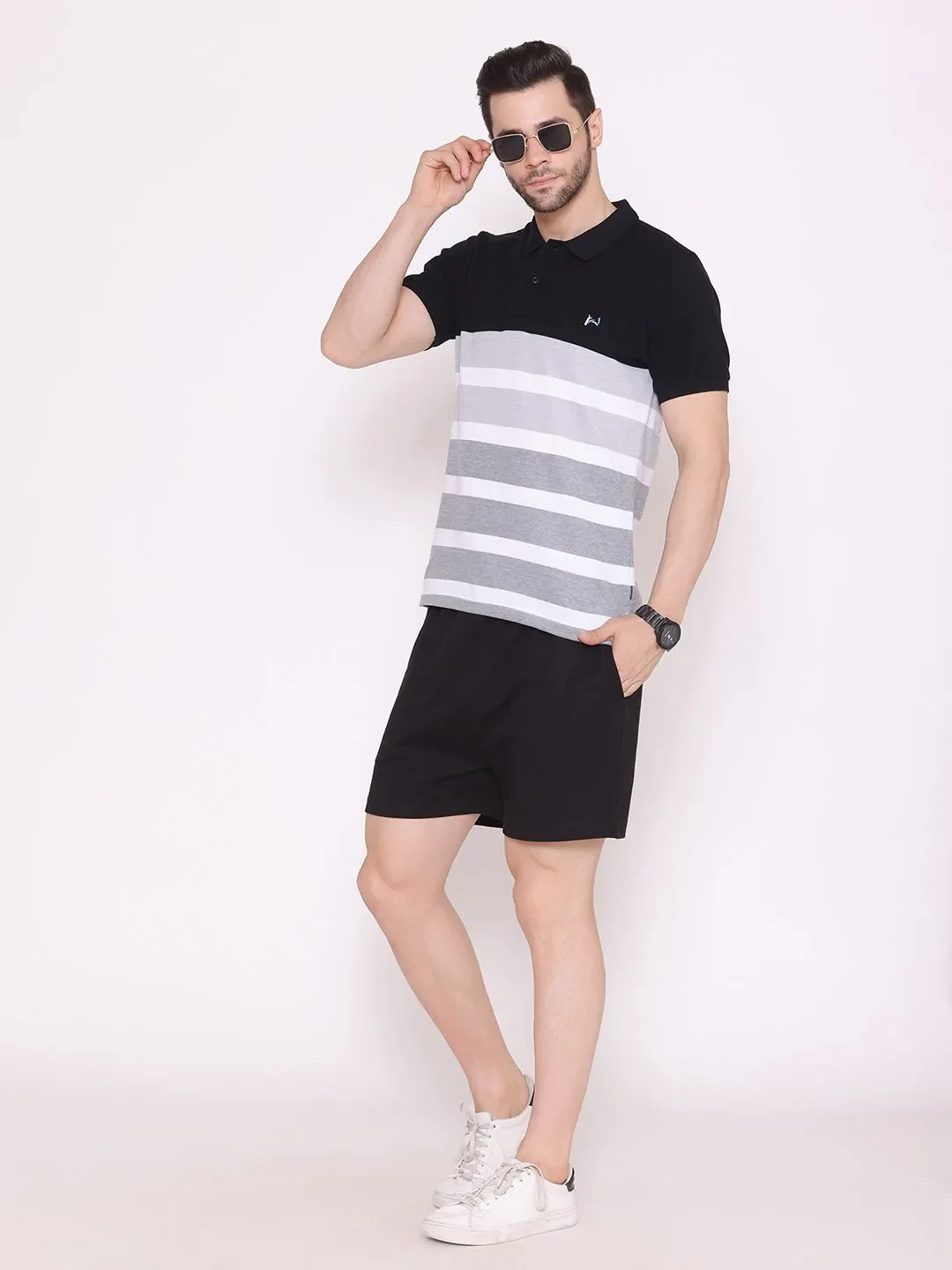 Flawless Men Organic Black Polo T-Shirt | SLATE - Image 7