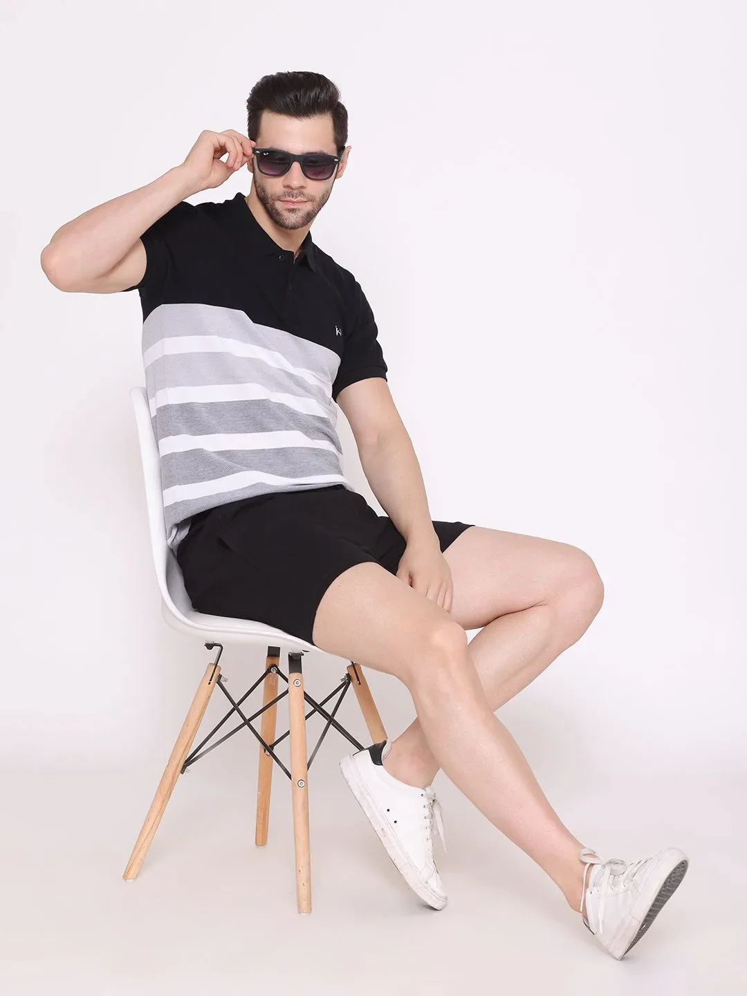 Flawless Men Organic Black Polo T-Shirt | SLATE - Image 8