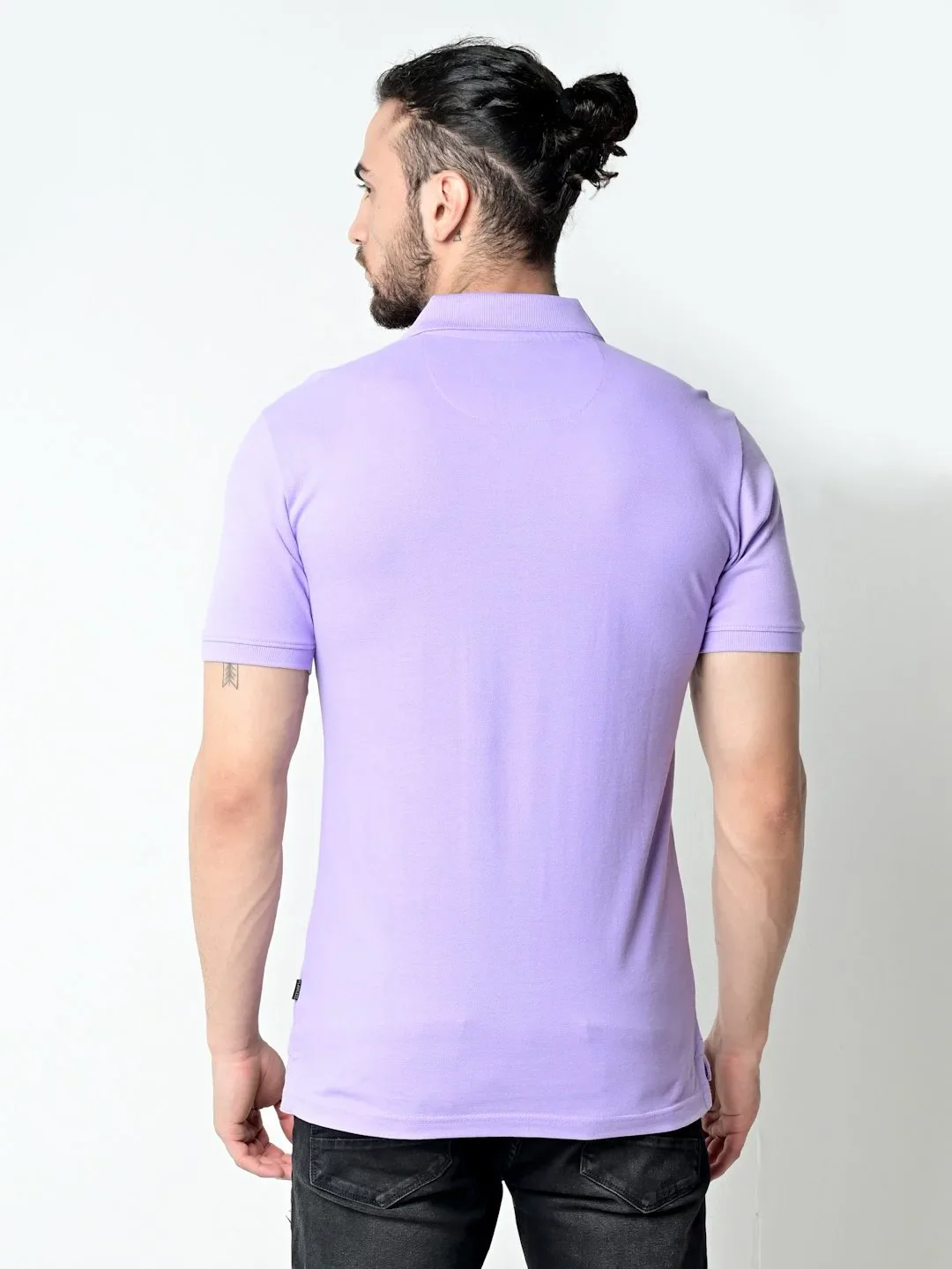 Flawless Men Mauvy Mauve Organic Polo T-Shirt - Image 5