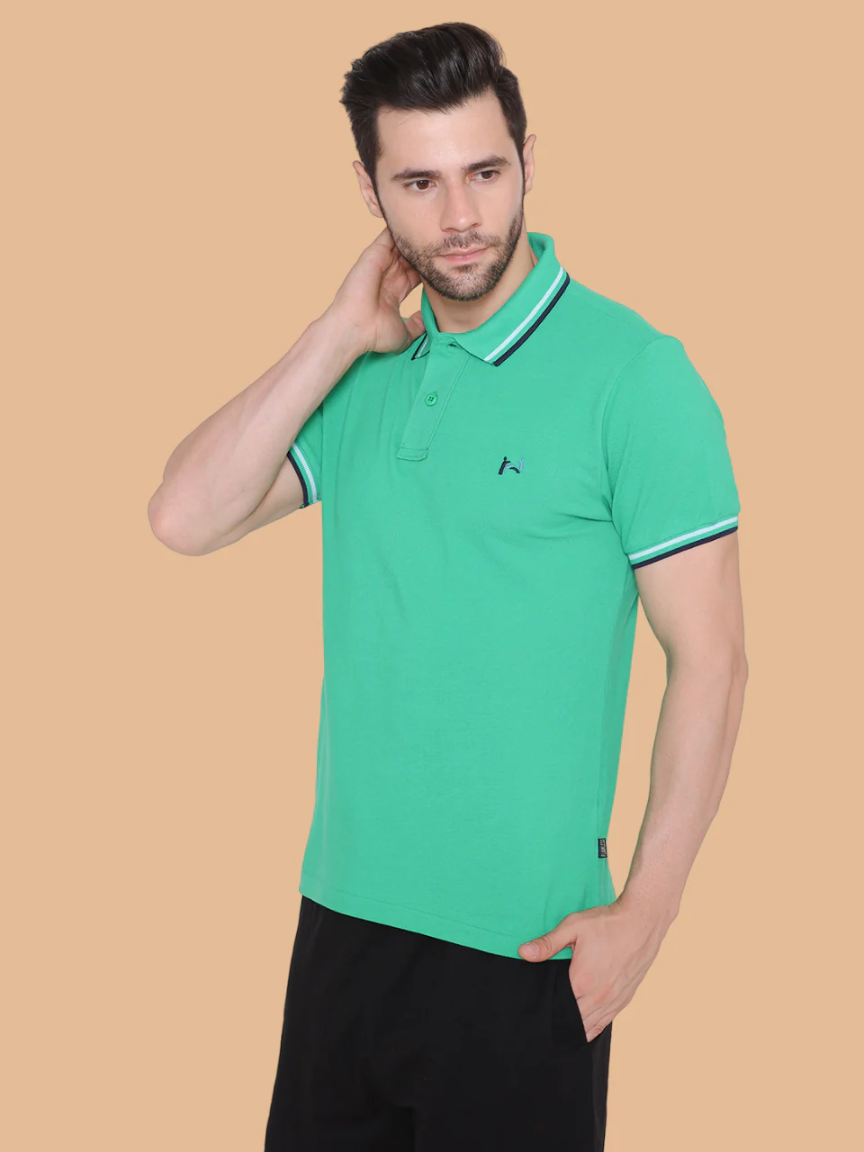 Flawless Men Organic Cotton Polo T-Shirt - Image 4