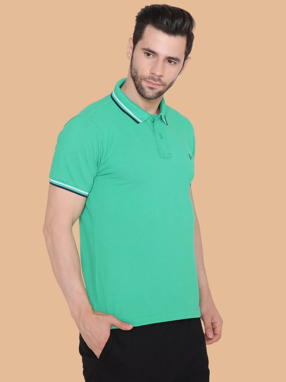 Flawless Men Organic Cotton Polo T-Shirt - Image 5