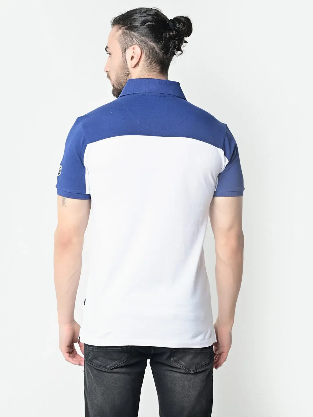 Flawless Men Supreme White Organic Polo T-Shirt - Image 5