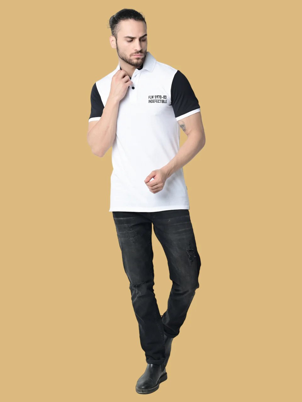 Flawless Men Organic Swag Chess Polo T-Shirt - Image 5