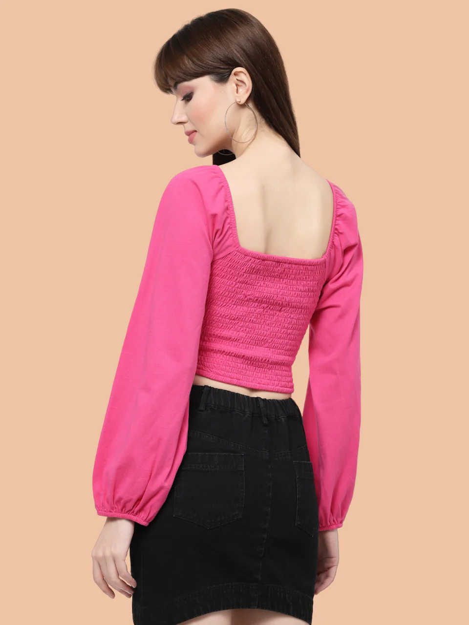 Flawless Women Stylish Pink Crop Top | OVERLAP - Image 2