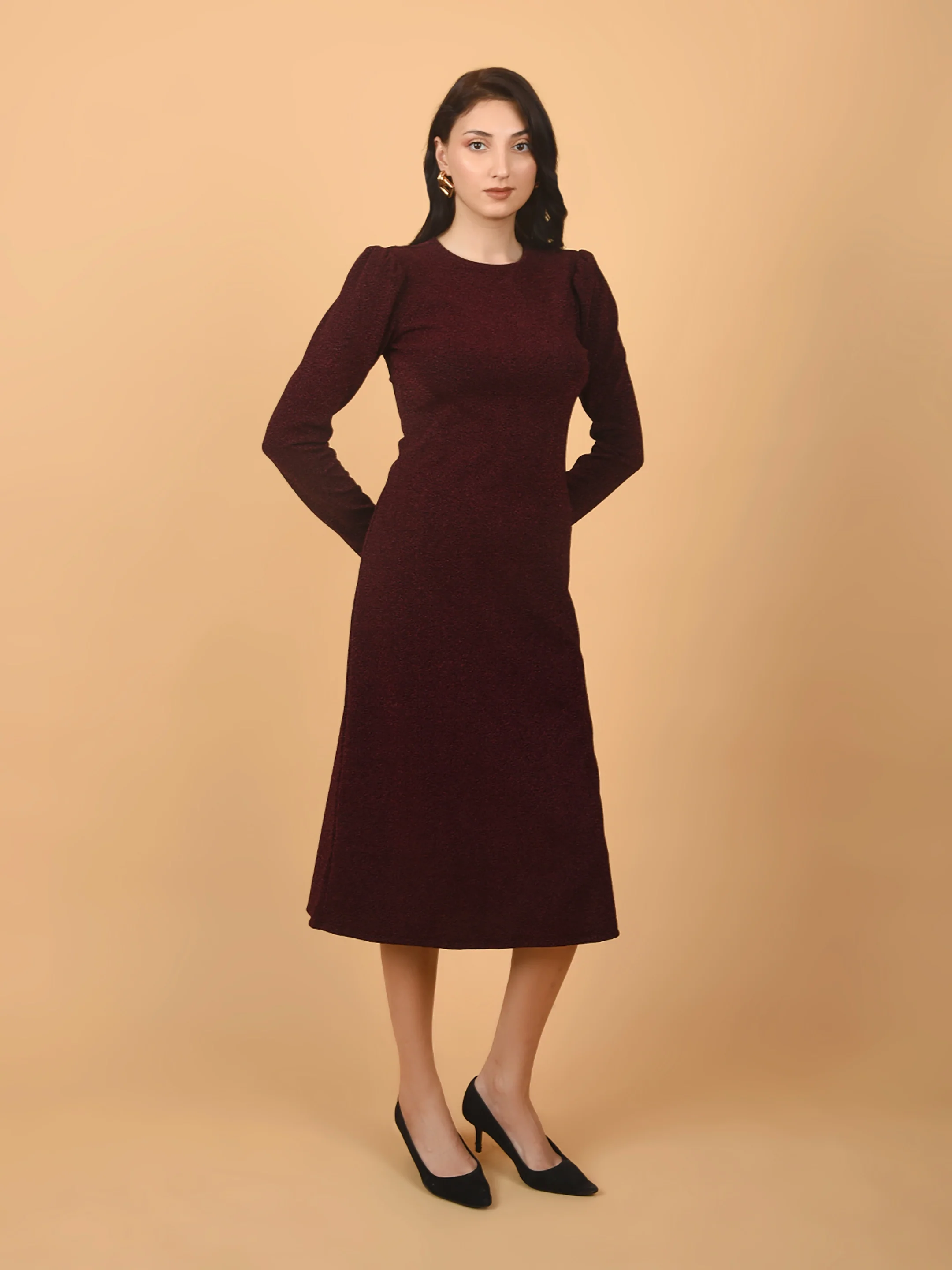 Flawless Trendy Partywear Bodycon Midi Slit Dress | DIVA - Image 4