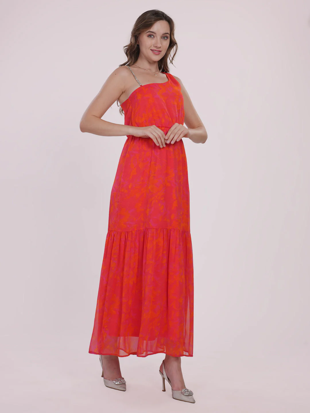 Orange party dress - Image 5