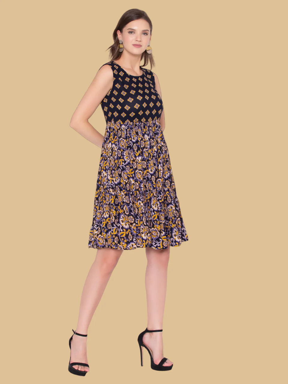 Flawless Letest Women Floral Printed Dress | JULY - Image 4