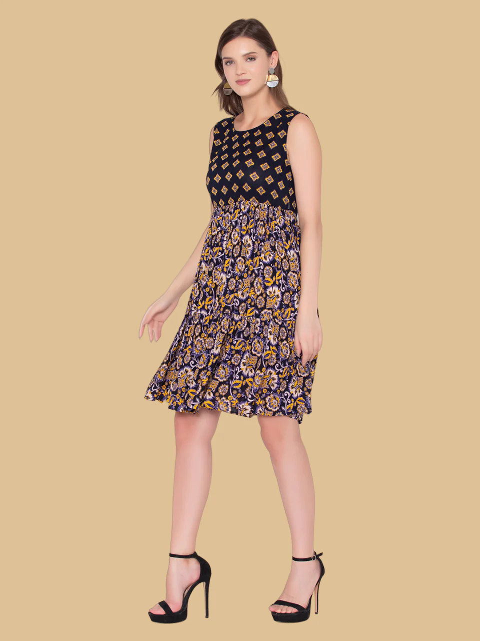 Flawless Letest Women Floral Printed Dress | JULY - Image 5
