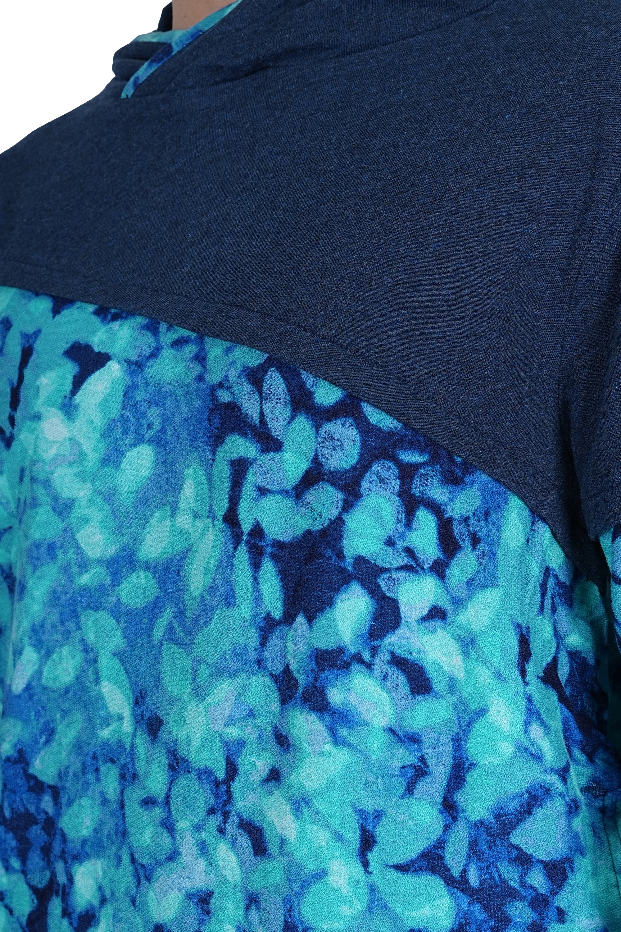 Flawless Men Blue Printed Hoodie | PRINTED-SWEATSHIRT - Image 4