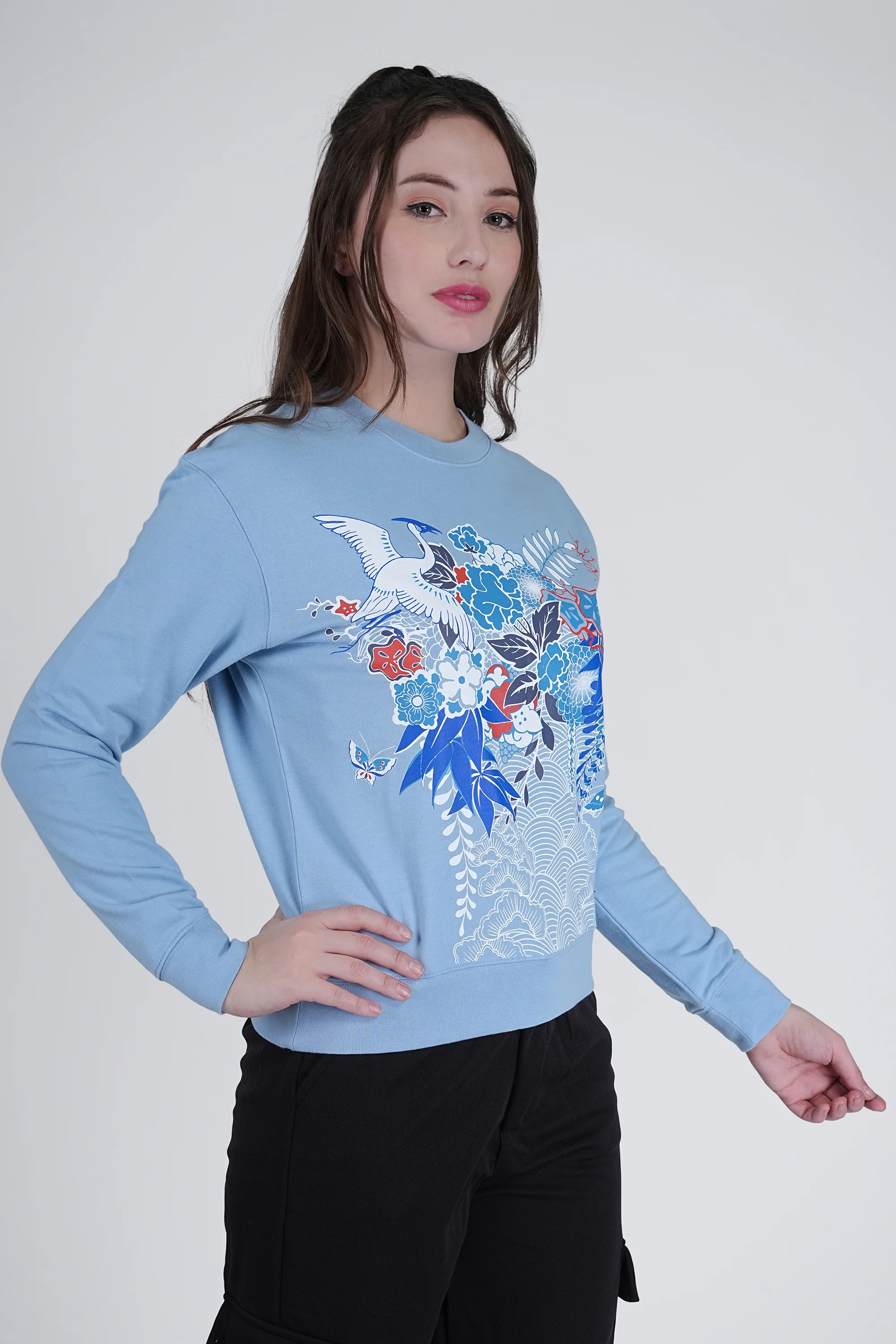 Flawless Women High Printed Sky Sweatshirt - Image 4