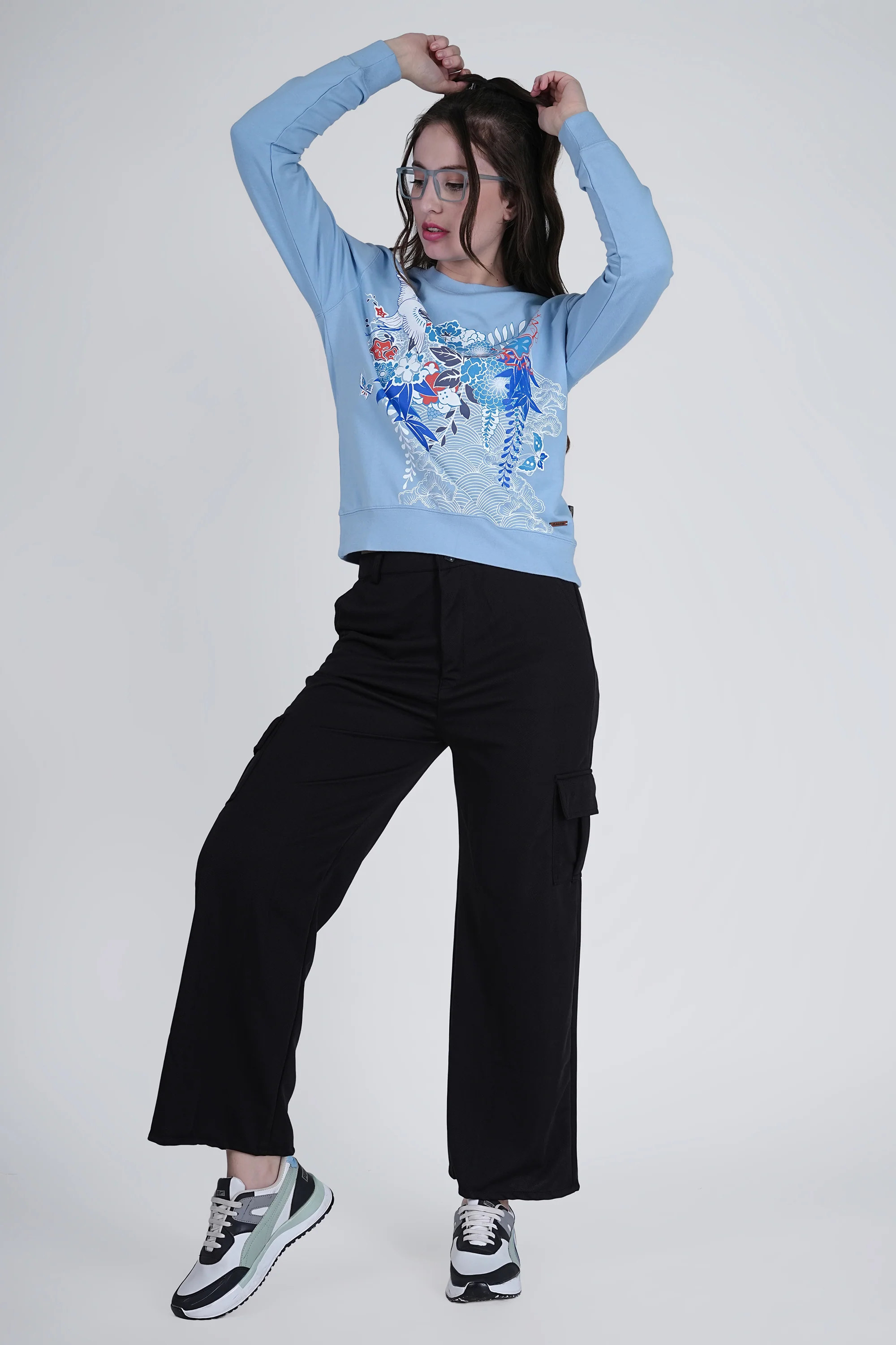 Flawless Women High Printed Sky Sweatshirt - Image 5