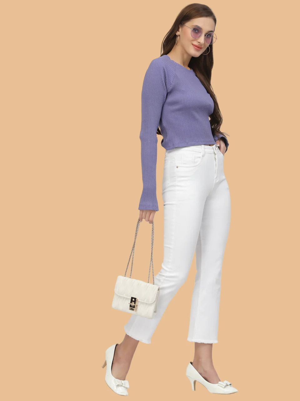 Flawless Women Splash Purple Crop Top | INFINITE - Image 6