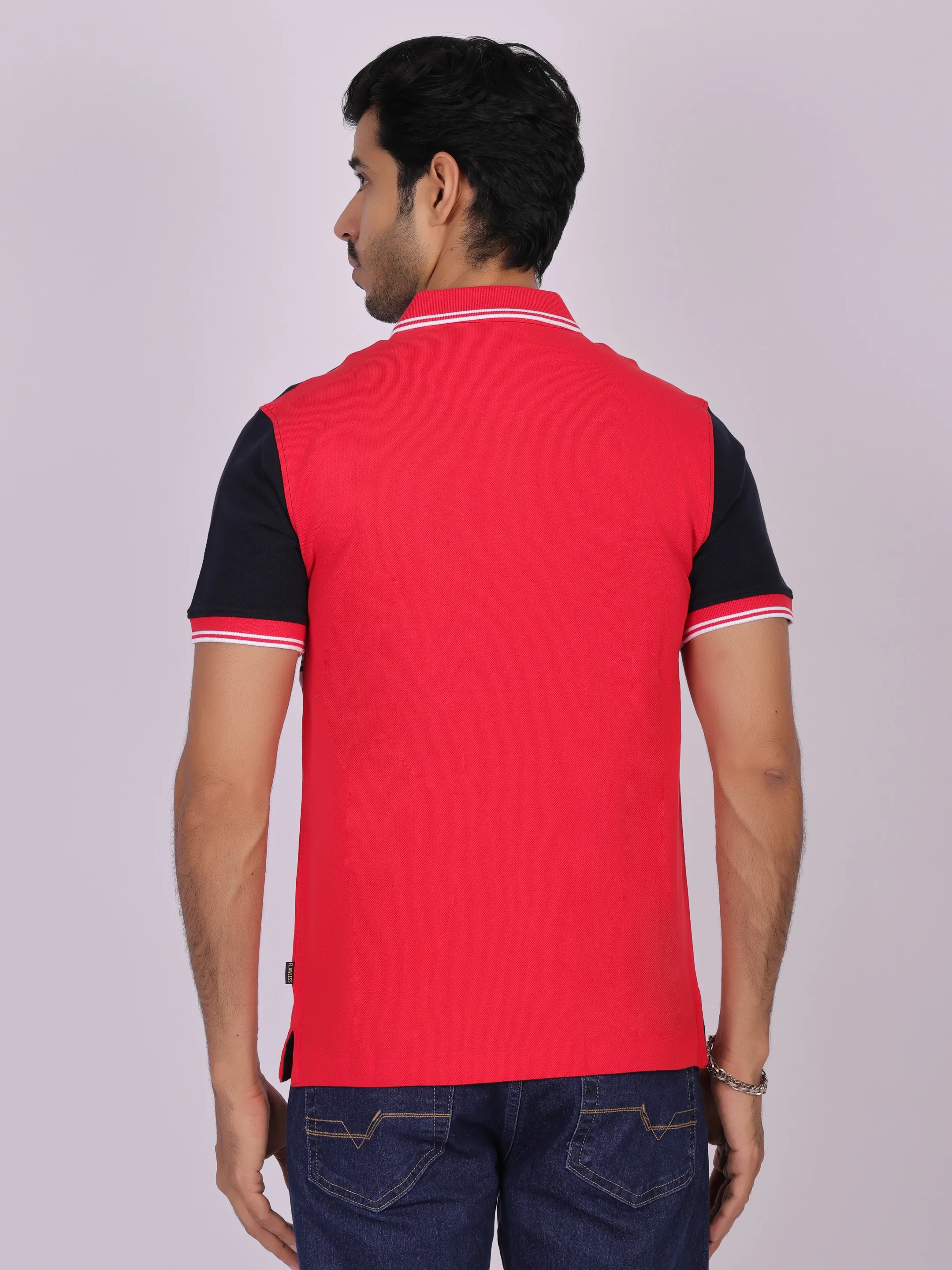 Red Cotton Polo T-shirt for Men - Casual, Comfortable, and Stylish - Image 6