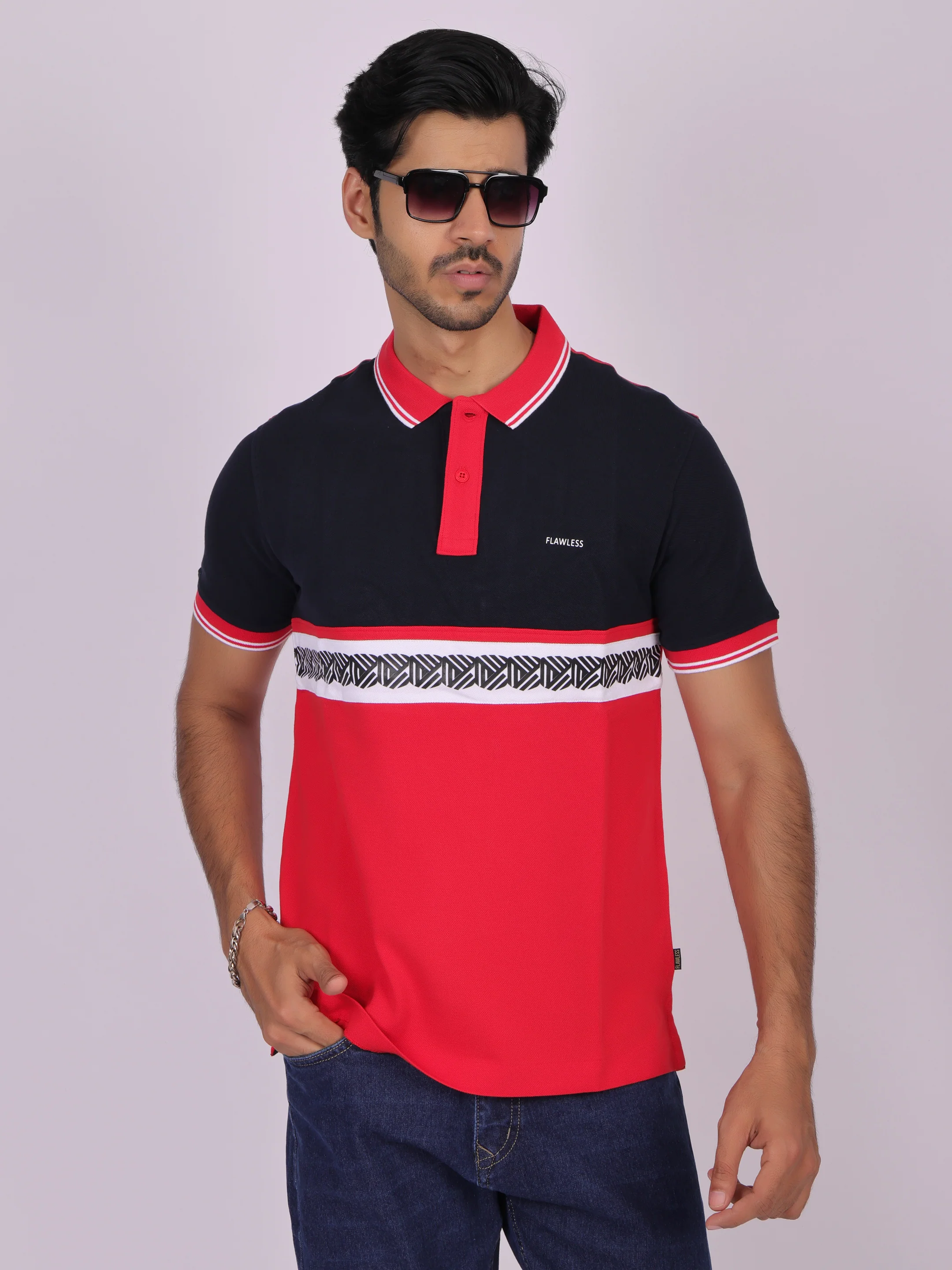 Red Cotton Polo T-shirt for Men - Casual, Comfortable, and Stylish - Image 8