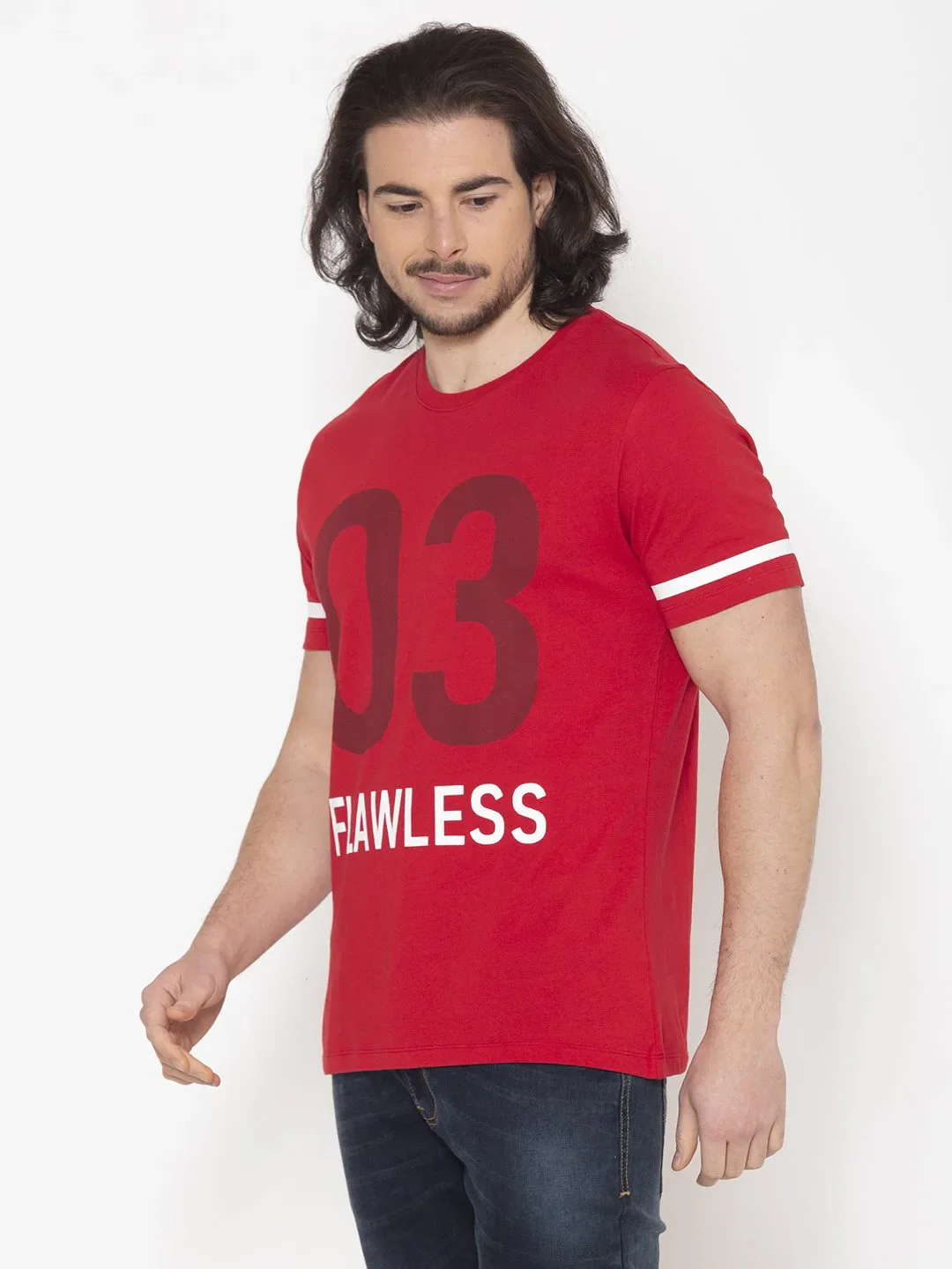 Flawless Men Red Flawless T-Shirt - Image 3