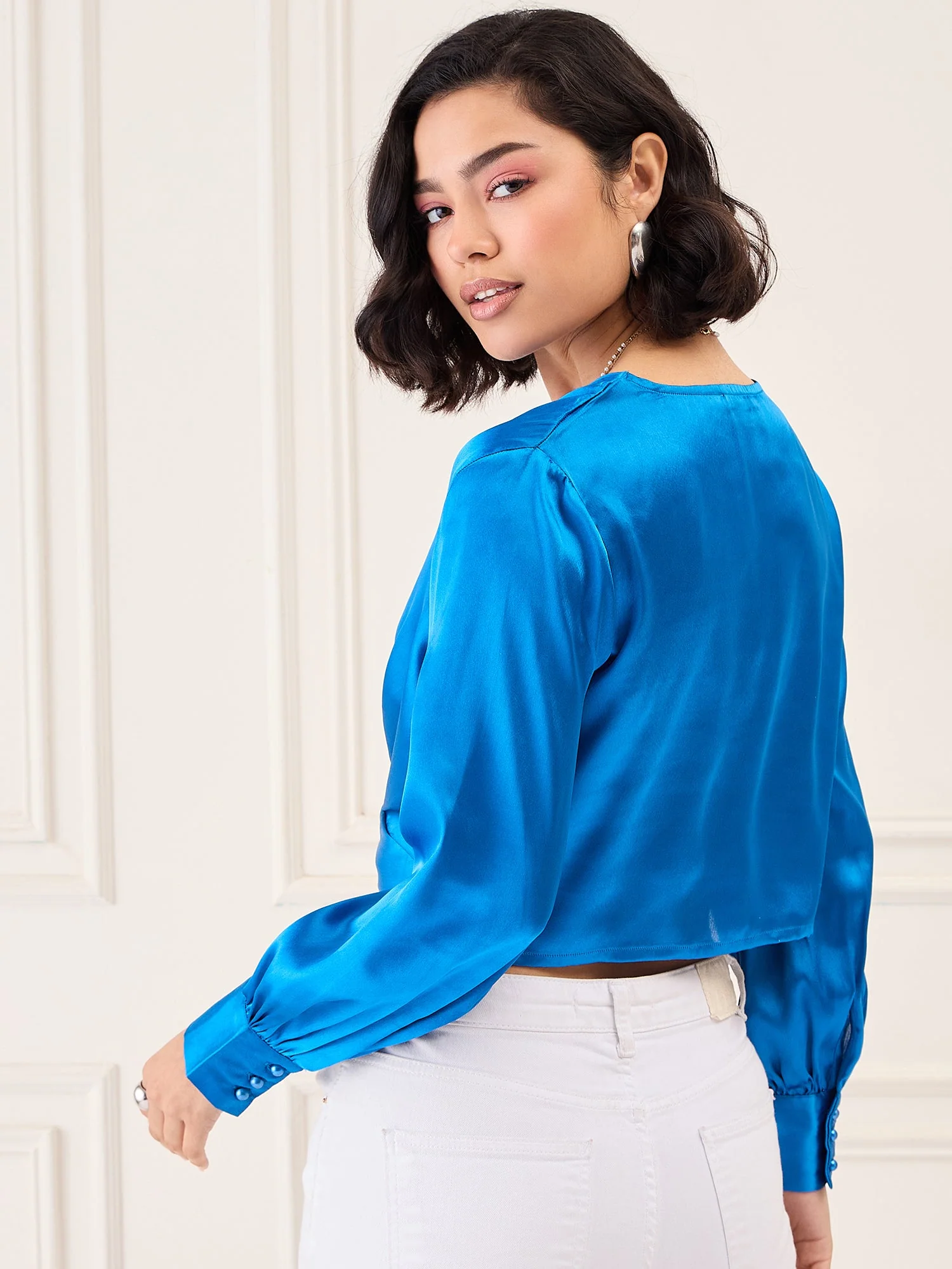 Royal Blue Saturn Top for Women - Image 5