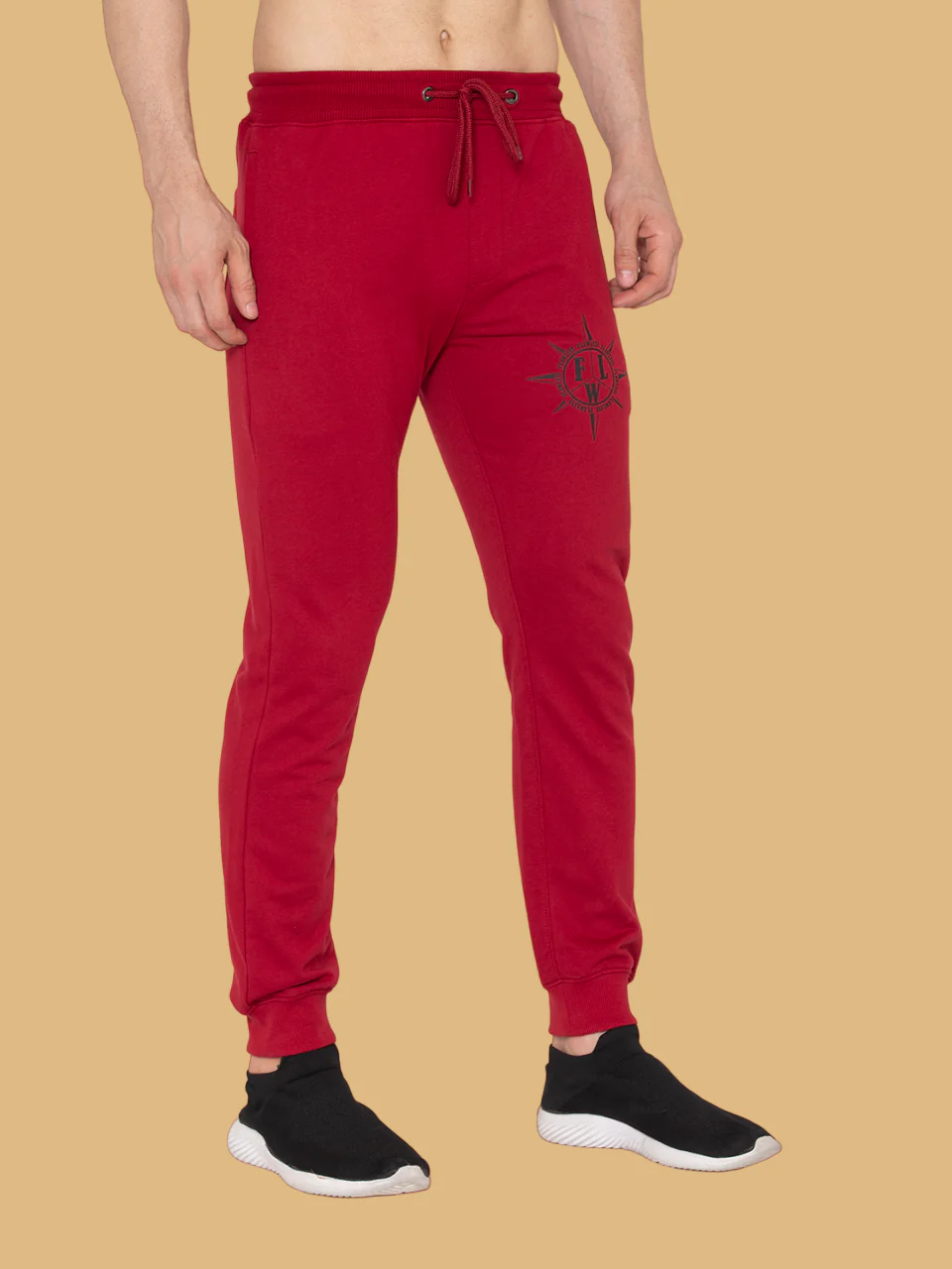 Flawless Men Trendy Rush Red Jogger - Image 4