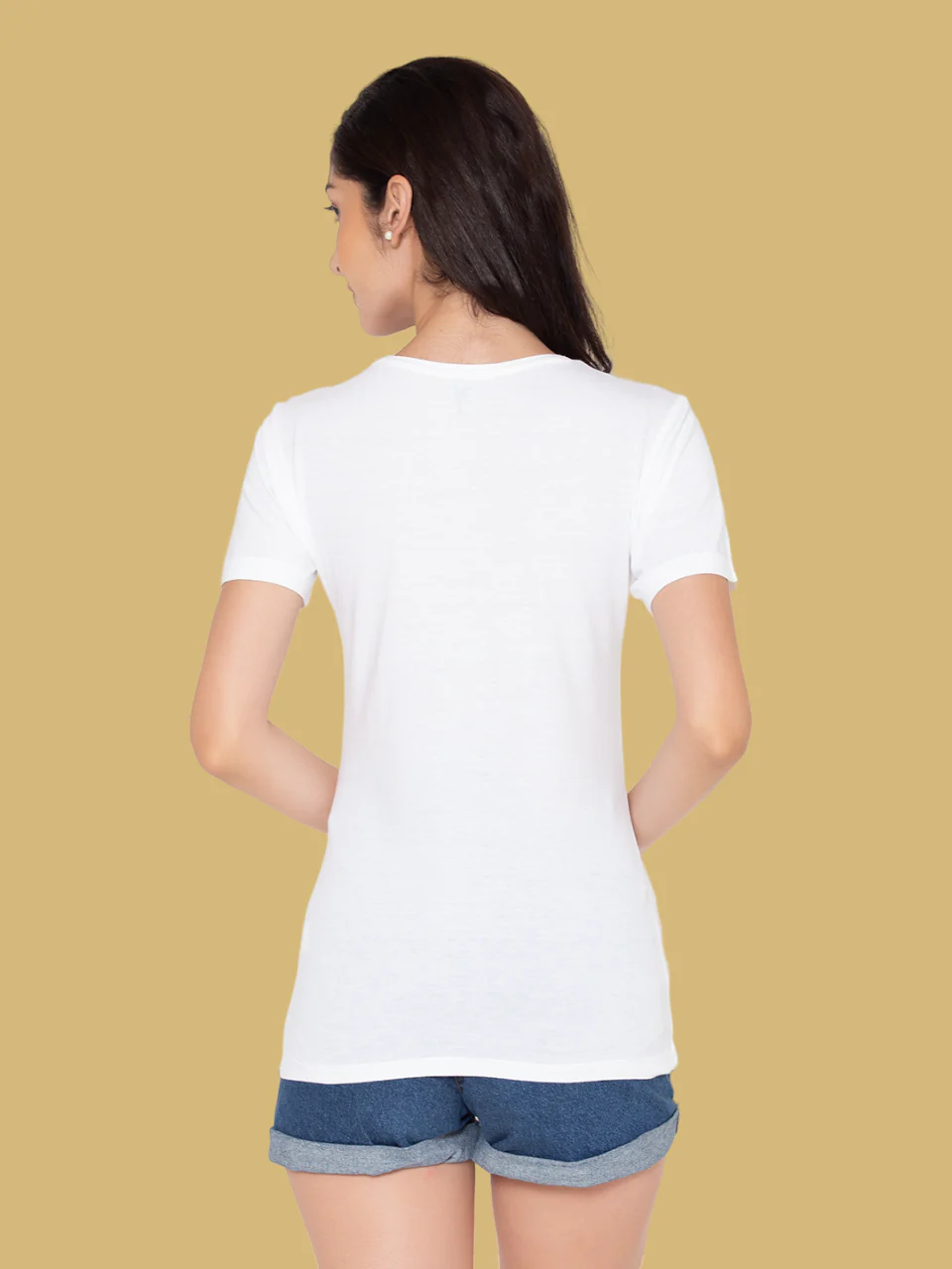 Flawless Women White Cotton T-Shirt - Image 3