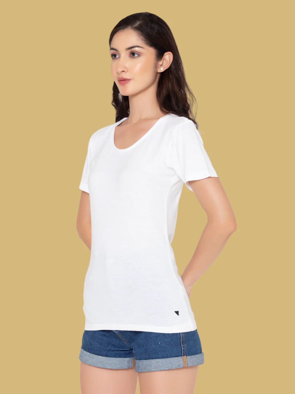 Flawless Women White Cotton T-Shirt - Image 4