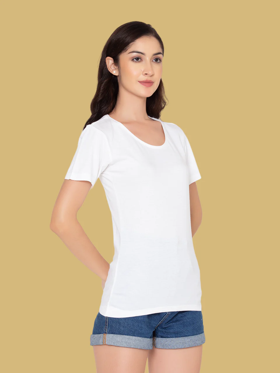 Flawless Women White Cotton T-Shirt - Image 5