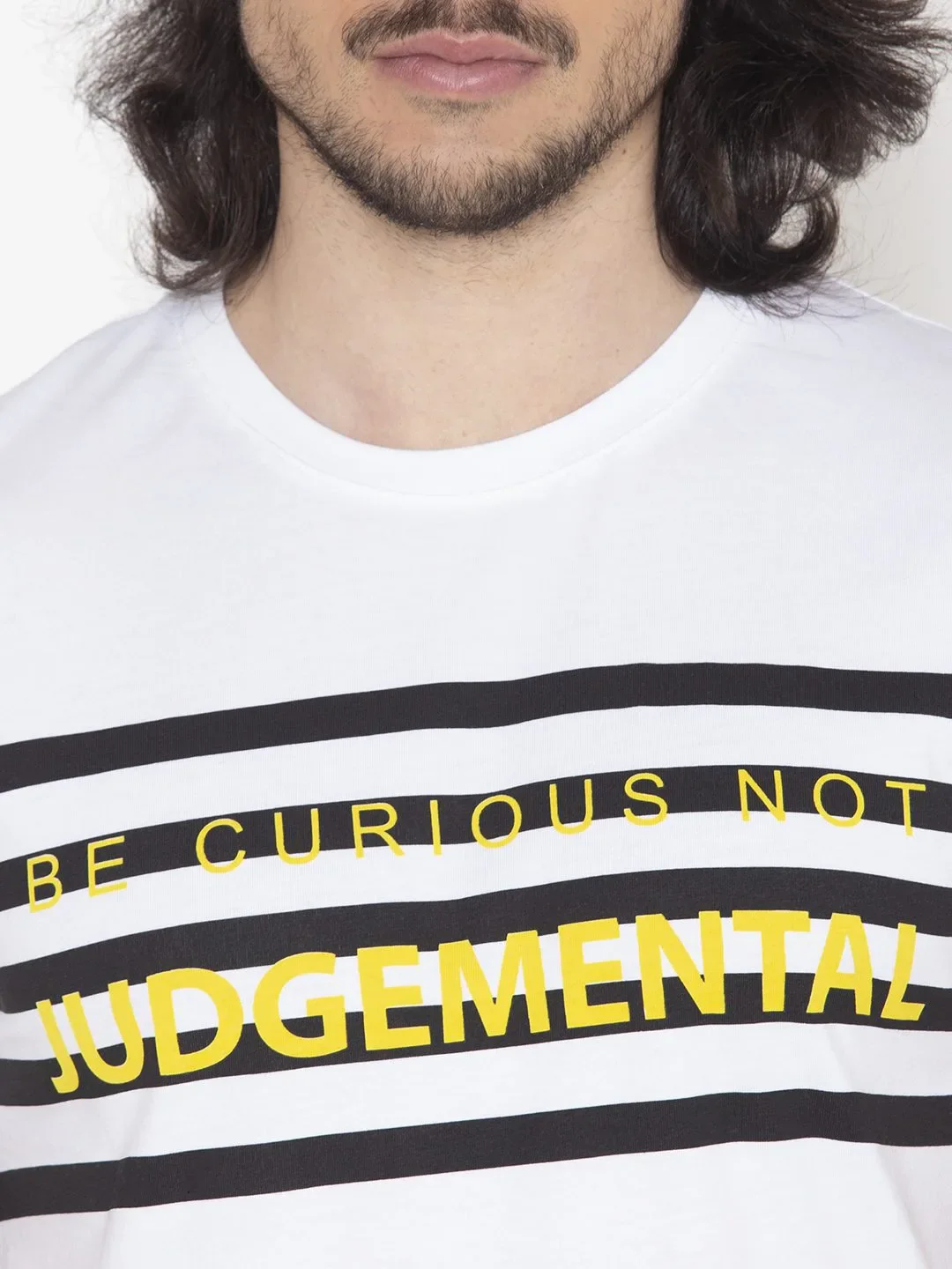 Flawless White Graphic Men T-Shirt - Image 4