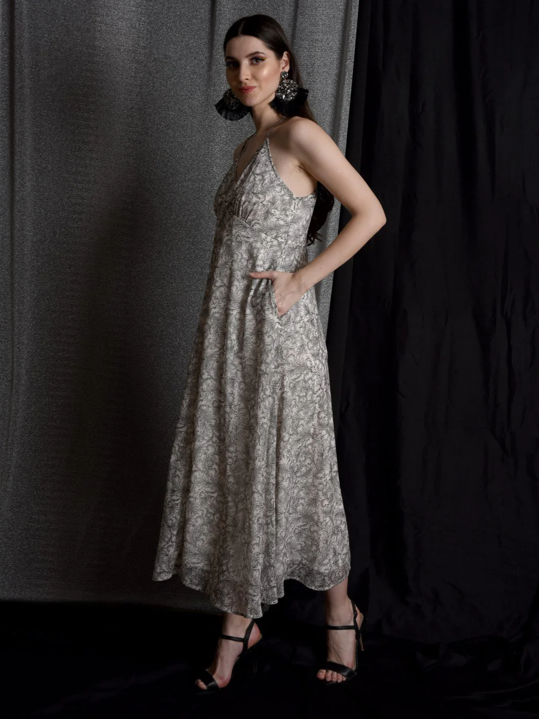 Flawless Latest White Print Dress For Women | RACHEL - Image 3