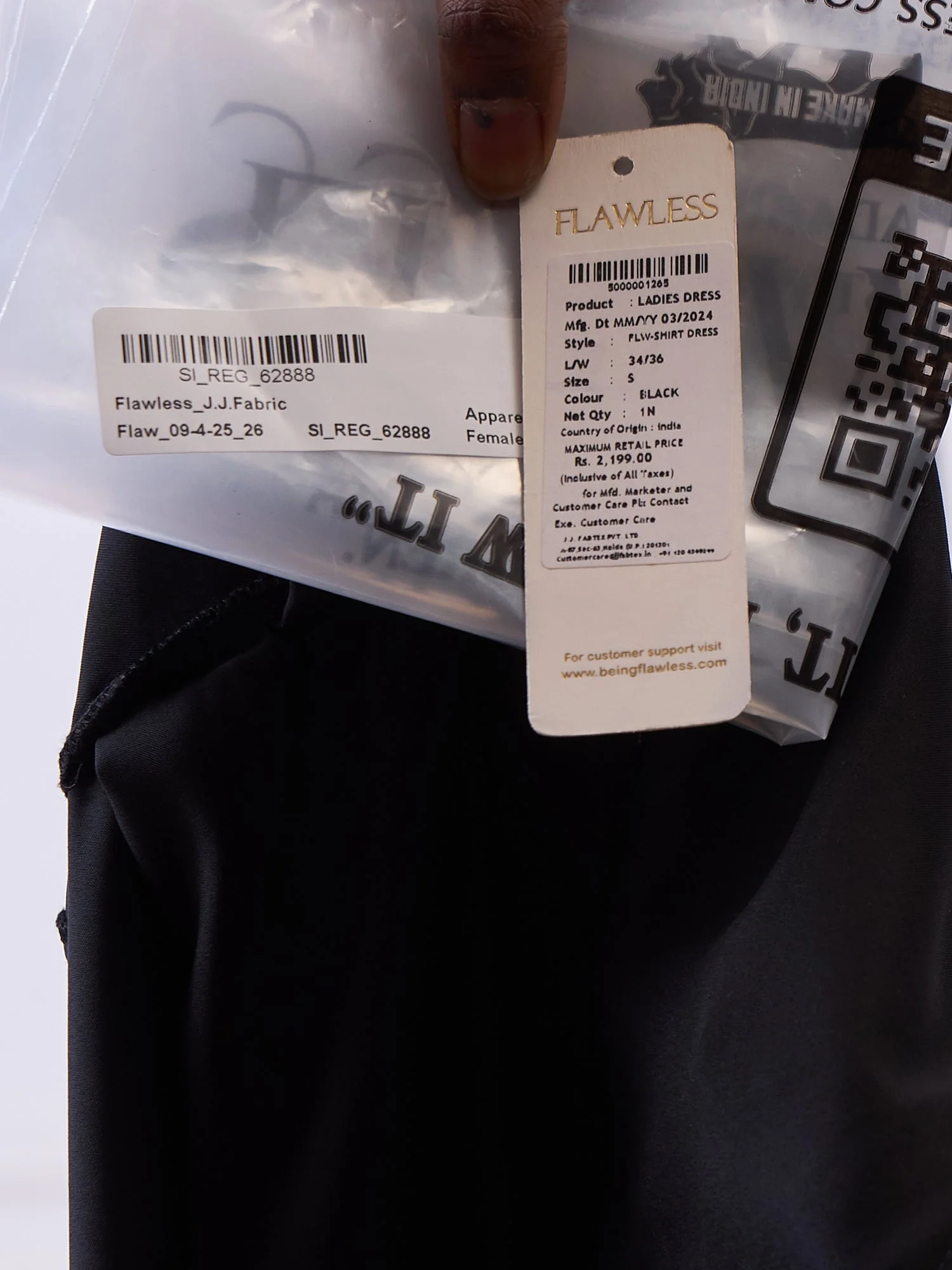 WOMEN BLACK SHIRT DRESS - Image 6
