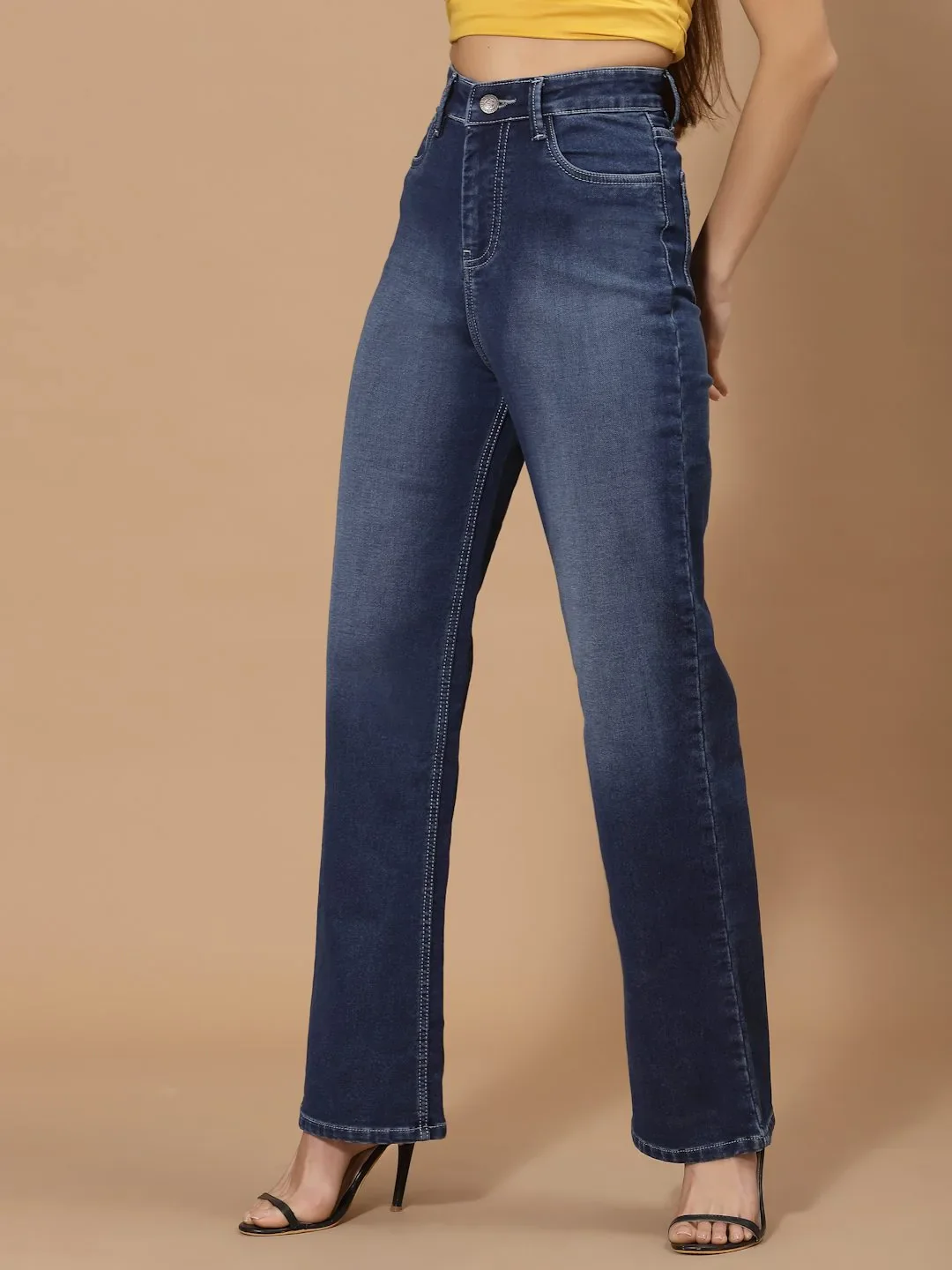 FLAWLESS WOMEN BLUE DENIMS DEPANT JEANS - Image 4
