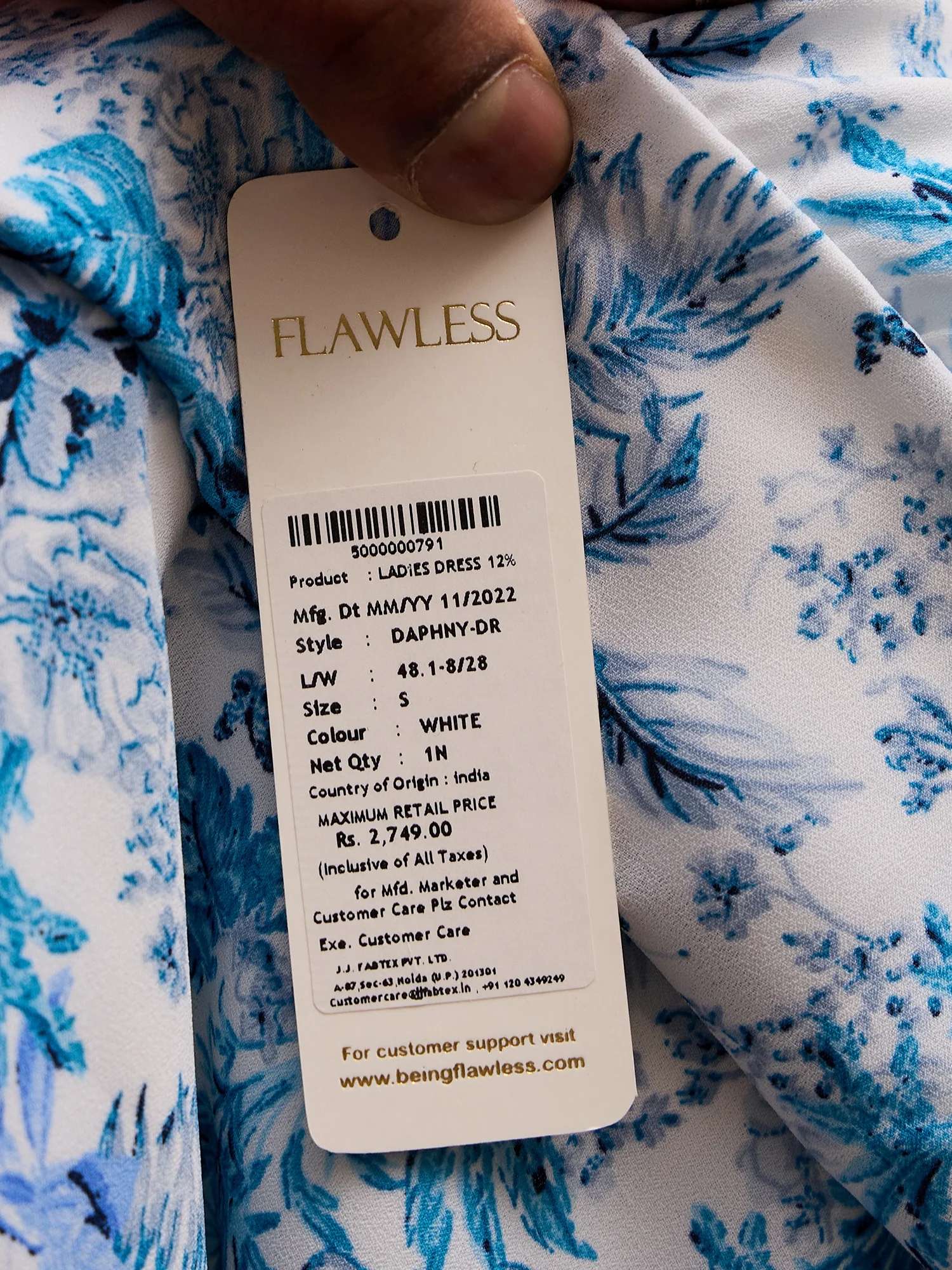 Flawless Women V-Neck Printed Fit & Flare Dress | DAPHNY - Image 7