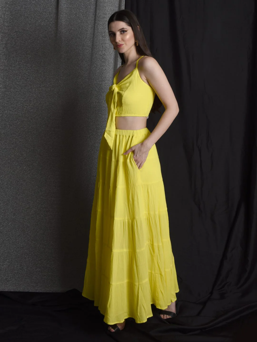 Flawless Women Yellow Co-ord Set | VICTORIA - Image 3
