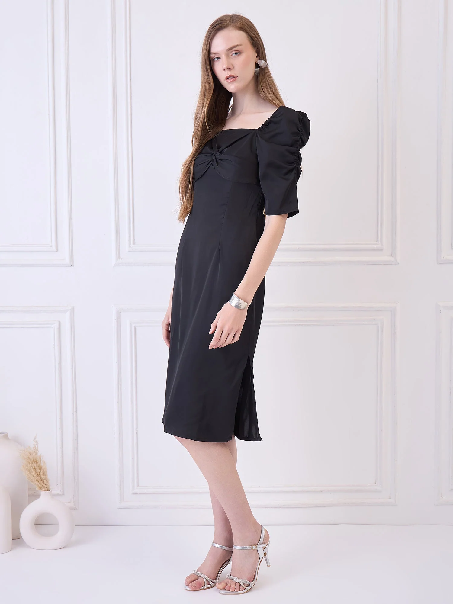 Flawless Latest Women's A-Line Party With Side Slit Dress | ALICE - Image 4