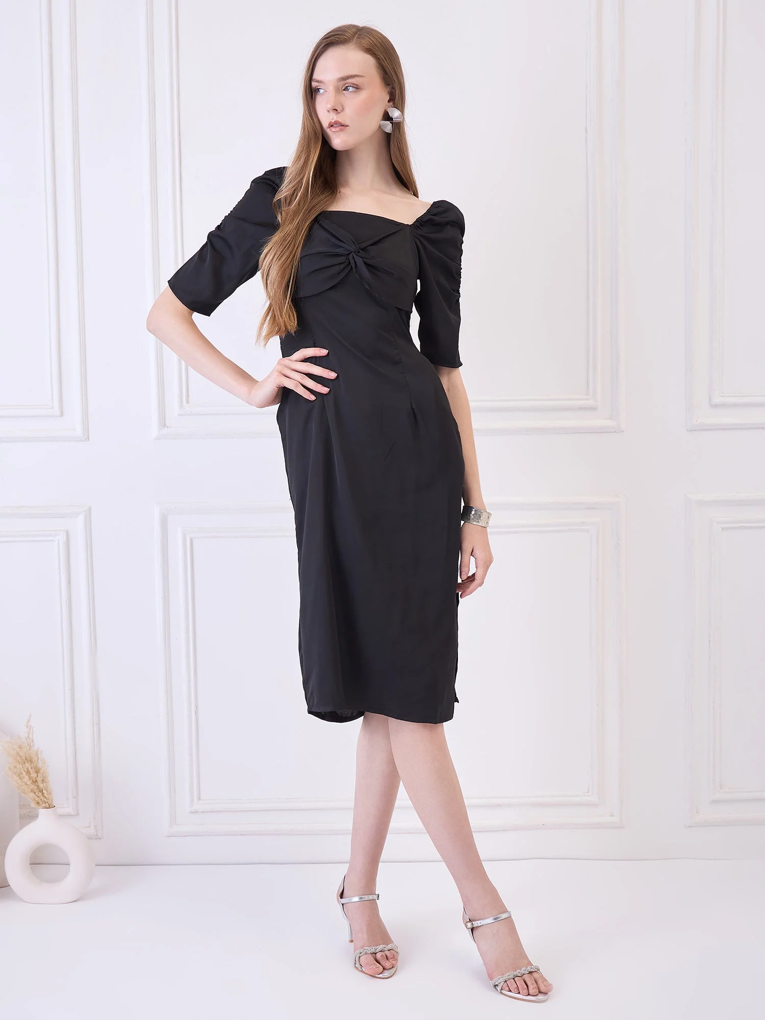 Flawless Latest Women's A-Line Party With Side Slit Dress | ALICE - Image 5